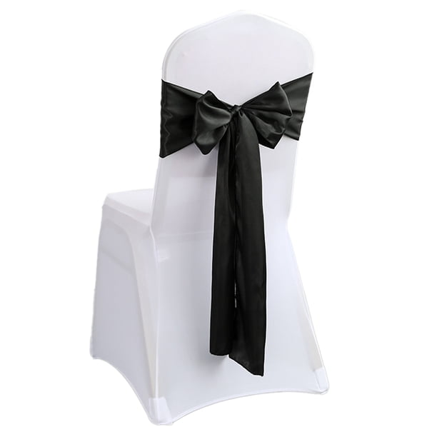 20 piezas fajas de satén para sillas, lazo para bodas, fiestas de cumpleaños, graduaciones, fajas para sillas, decoraciones para sillas de banquetes