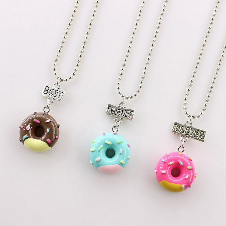 Colorful Doughnuts Shape Chains Adjustable Alloy Stainless Steel