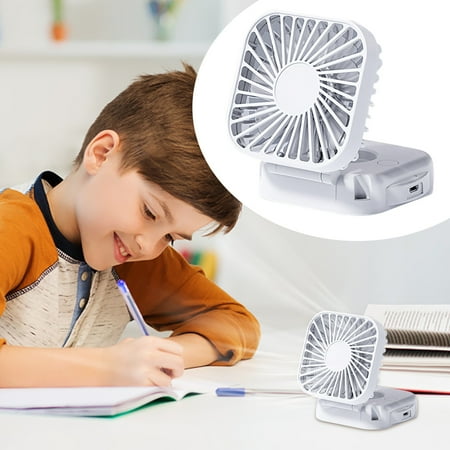 

Weerihhol Folding Neck Hanging Fan USB Charging Student Portable Strap Desktop Mini Handheld Small Fan