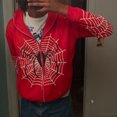 thumbnail image 5 of Spiderman Herren bekleidung y2k Jacken Grunge Langarm Sudaderas con capucha negro Punk Reiß verschluss Sudadera con capucha klassische Sudadera Streetwear übergroß, 5 of 5