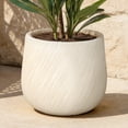thumbnail image 5 of LuxenHome 14" Dia Large Plant Pot with Drainage, Texutred RoundPlanter Pot for Indoor and Outdoor Plants, 5 of 7