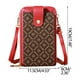 thumbnail image 4 of Mujer Bolso Teléfono Touchscreen, Mini Bolso de Cuero para Teléfono, Bandolera con Tarjetas de Crédito, Estilo Crossbody, Compatible con Iphone Samsung, para Viaje, Durable, Ajustable, Cuero, 4 of 9