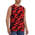thumbnail image 2 of Fotbe Playing Cards Men's Camiseta sin Mangas Estampada para Hombres, Playera Casual para Gimnasio, Entrenamiento, Playa-Medium, 2 of 7