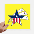 thumbnail image 1 of America Star Flag Shine Bright Sticker Tags Wall Picture Laptop Decal Self adhesive, 1 of 1