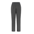 thumbnail image 5 of Fabrcox Women's Straight-Leg Scrub Pants - Stretch Trousers with Cargo Pockets, Elastic Waistband for Nurses ,Gray S, 5 of 6