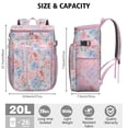 thumbnail image 3 of Travel Cooler Bag - Pioneer Flower Camping Beer Cooler Backpack with Bottle Opener- Waterproof Insulated Picnic Backpacks - Cooler Bag for Beach, 3 of 6