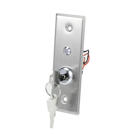 On Off Key Switch Door Release Switches for Access Control w DC12V Red ...