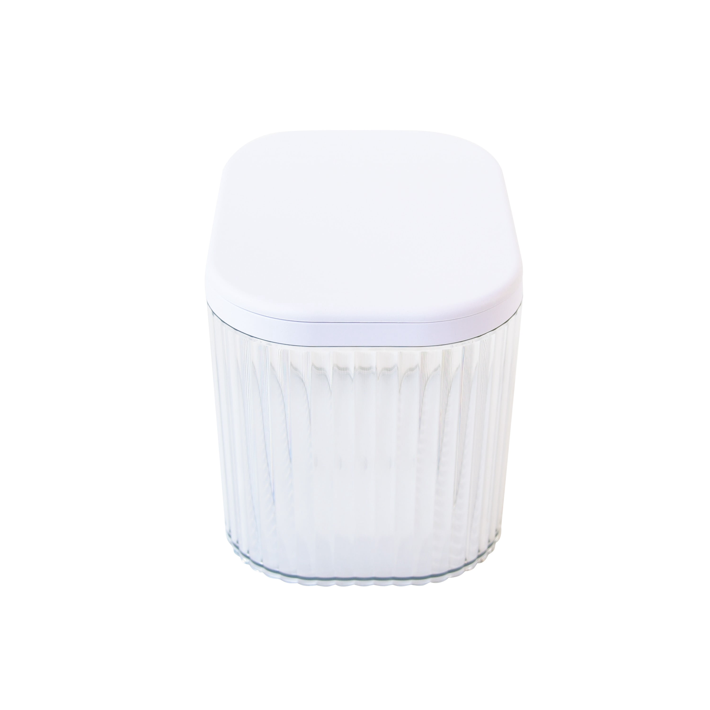 (2 pack) Mainstays Black Plastic Laundry Accessory Bin with Lid