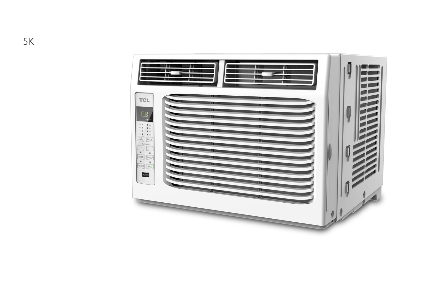 TCL 5,000 BTU Window Air Conditioner with Remote; White ...