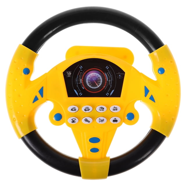Volante interactivo para niños, simulación de conducción, para asiento de coche, educativo, para niños y niñas