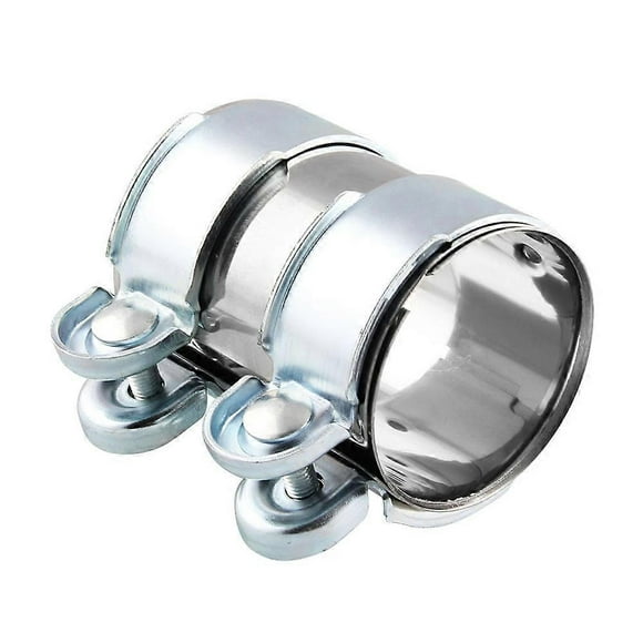 Exhaust Clamp Pipe Connector Double Clamp Exhaust Pipe Clamp 55 mm x 125 mm