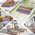 thumbnail image 6 of Farmhouse Purple Brown Pillow Covers, Linen Long Throw Pillow Case, Vintage Wooden Striped Holiday Pillow Protector Decorative Cushion Cover for Living Room/Bedroom 24" x 36", 6 of 8