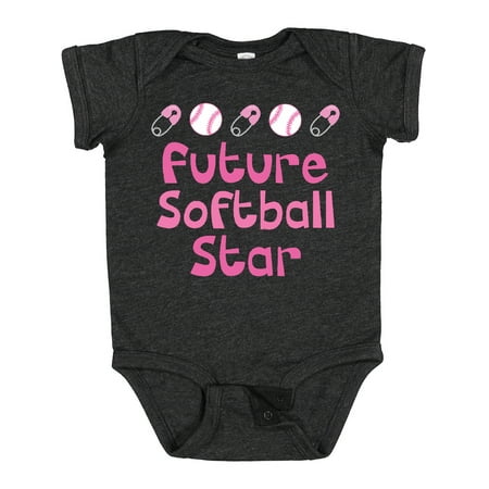 

Inktastic Future Softball Star Girls Baby Bodysuit