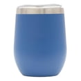 thumbnail image 1 of Vaso de 12 , vaso de material acero inoxidable sin vástago con tapa, matraz de doble pared con aislamiento al vacío para , oficina, vino, caf Azul shamjiam Vaso térmico inoxidable, 1 of 5