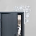 thumbnail image 4 of sunsanly Christmas Door Frame Decoration Metal Snowman Elk Santa Claus Snowflake Xmas Tree Door Corner Sign Front Door Edge Topper Sitter Ornament, 4 of 7