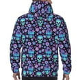 thumbnail image 7 of Lsque Funny Skull Flower Pattern Casual Men's Hoodie,Hooded Sweatshirt with Kangaroo Pocket,Pullover Hoodie-Small, 7 of 7