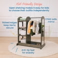 thumbnail image 5 of ECR4Kids Dress-Up Center with Mirror Costume Organizer, Montessori Furniture, Grey Wash, 5 of 9