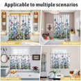 thumbnail image 5 of Blue Spring Floral Kitchen Curtains Window Panels, Pink Flowers Butterfly Wooden Watercolor Insulated Window Treatment Curtain, Grommet Curtains for Bedroom/Living Room/Bathroom, 2 Piece 42"Wx54"L, 5 of 8