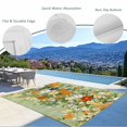 thumbnail image 3 of Summer Wildflowers Outdoor Rug 6x9 Ft - Reversible Patio Rug Outdoor Camping Rugs, Pastoral Oil Painted Retro Art Washable Indoor Outdoor Area Rugs, Non-Slip Outdoor Carpet Runner for Deck/Porch, 3 of 8