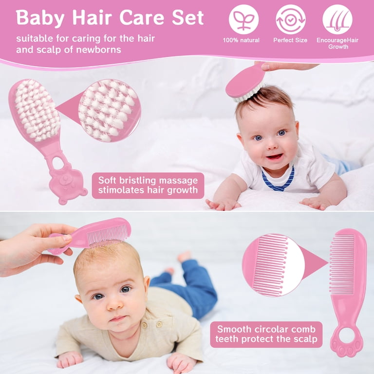 BUSATIA Baby Grooming Kit, 20-in-1 Healthcare & Safety Set, Pink photo 3