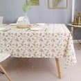 thumbnail image 2 of Rectangle Red Rose Floral Print Tablecloth Table Waterproof Cloth for Dinning Room 60 Inch by 84 Inch, 2 of 6