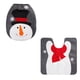 thumbnail image 2 of Isvgxsz Clearance 2 Pieces Christmas Toilet Seat Cover Decorations, Snowman Santa Toilet Seat Cover and Rug Set Red Christmas Decorations Bathroom, 2 of 7