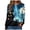 Blue, variant on Duqingm 2026 Halloween Shirts for Women Long Sleeve Spooky Graphic Tees Vintage Festival Tops Crew Neck Sweatshirts Funny Gifts,M