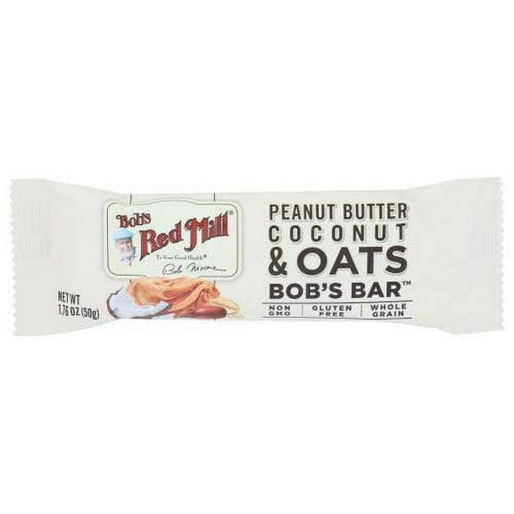 Bobs Red Mill Peanut Butter Coconut and Oats Bar, 1.76 Ounce -- 12 per case.