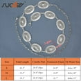 thumbnail image 6 of SUOSDEY Women Western Chain Waist Belt Cowgirl Metal Belt for Dress Jeans Adjustable, 6 of 7