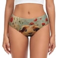 thumbnail image 1 of Fotbe Rose Cute Guinea Pig Calzones Estampados para Mujer – Ropa Interior de Algodón, Cómoda, Suave y Elástica-Large, 1 of 6