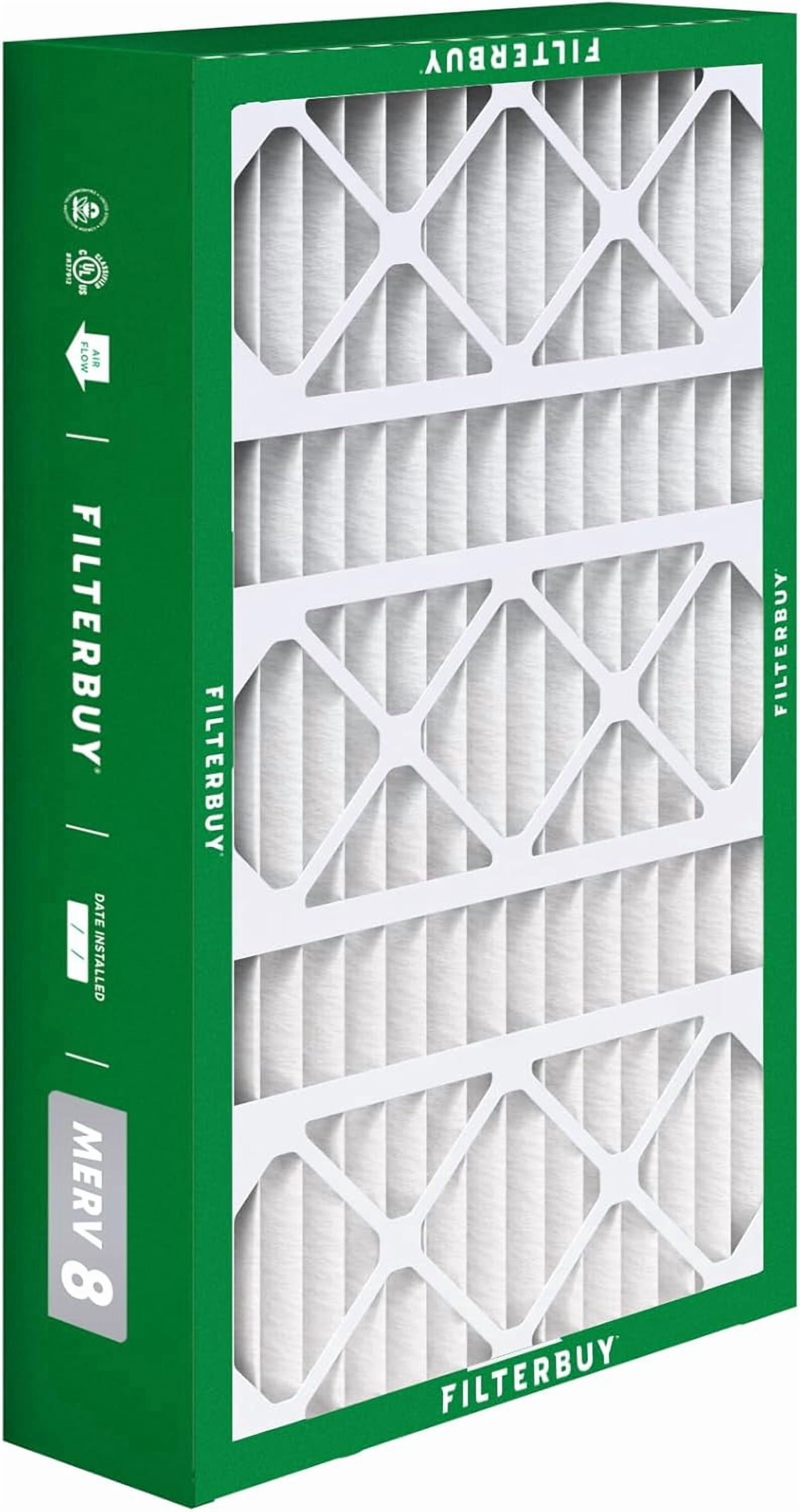 Filterbuy 15.75x27.63x3.50 Air Filter MERV 8 Dust Defense, Pleated HVAC AC Furnace Filter Replacement for Aprilaire Space-Gard 2140, 1-Pack