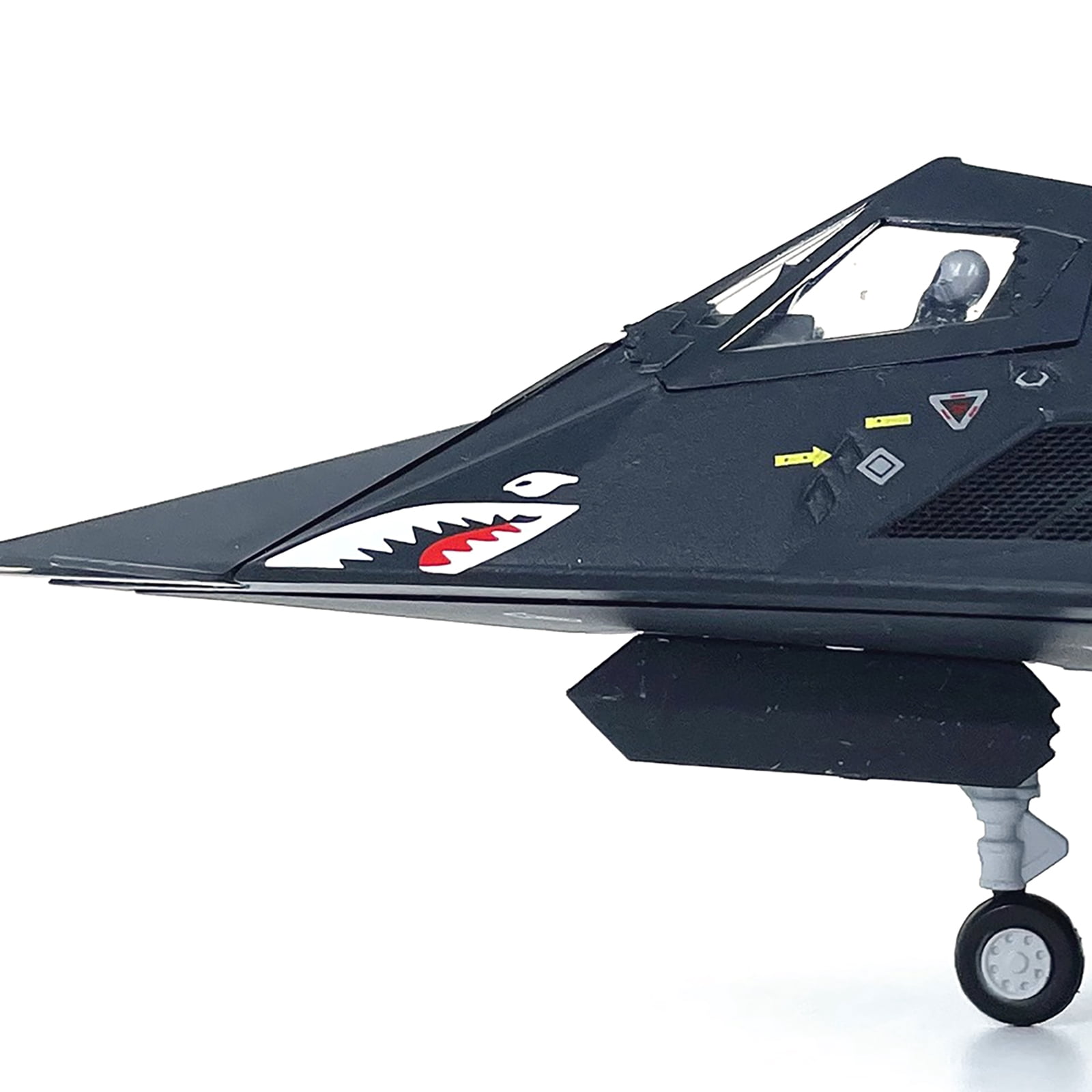JIAHAOO Diecast 1:72 Scale USAF F-117 Nighthawk Attack Plane 11.3in with Display Stand for Aviation Model Collectors Gift