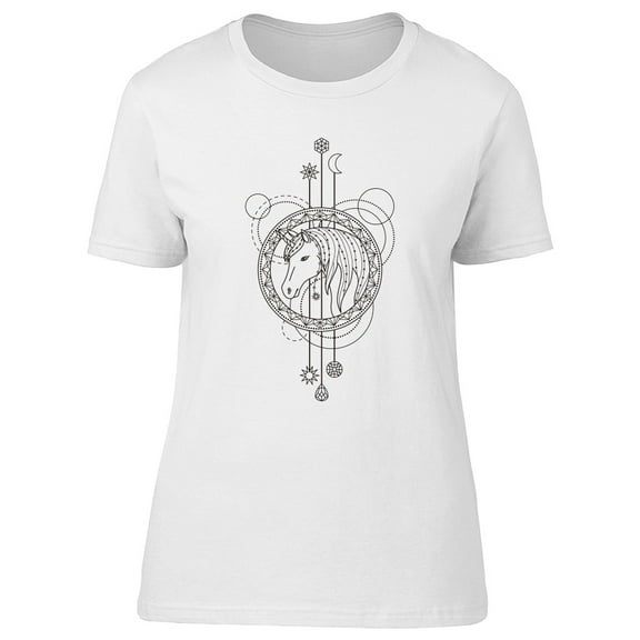 Abstract Geometric Horse Tee. Women's -Image by Shutterstock