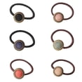 thumbnail image 1 of 6 Pcs Élastiques à Cheveux Attaches Corde Porte-Queue Accessoires Cheveux Femmes Filles Multicolore, 1 of 9
