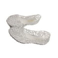 thumbnail image 2 of Minnieouse Zapatos de gelatina para mujer con estilo mezclado - Sandalias planas transpirables y fáciles de usar para zapatos casuales para el Calzado plateado 36.1, 2 of 6