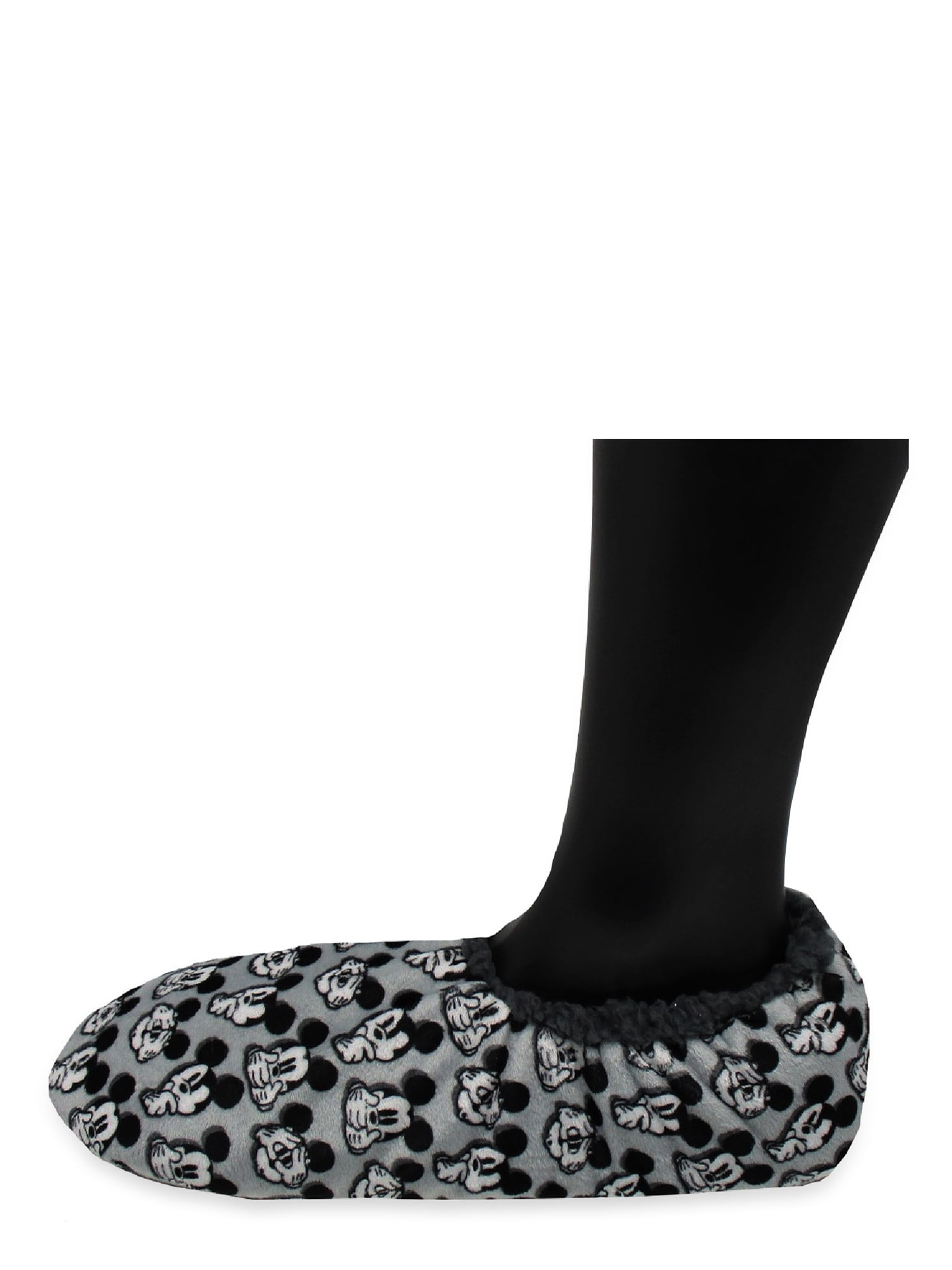 Disney Mickey Mouse Men's Fuzzy Babba Slipper Socks, Sizes M/L-L/XL