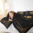 thumbnail image 4 of Manfei Initial Letter K Bedding Comforter Set,Vintage bohemian Style Twin Comforter Sets,Aztec Geometric Bedding Set For Girl,Breathable Bedroom Decoration Reversible,2 Pieces, 4 of 8