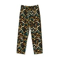 thumbnail image 2 of Fotbe Teal Leopard Men's Pajama Pants,Sleepwear Pants,Pj Bottoms Drawstring And Pockets-Small, 2 of 7