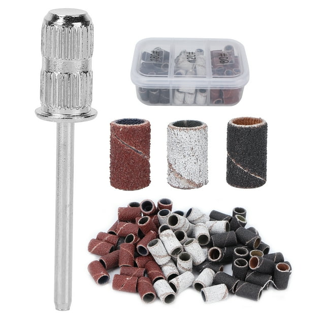 Bandas de lijado para brocas de uñas, 75 piezas Bandas de lijado para uñas Bandas de lijado para manicura Bandas de lijado para taladro de uñas Solución innovadora