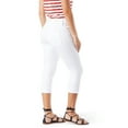 thumbnail image 6 of Levi Strauss Signature Women's and Women's Plus Mid Rise Capri Jeans, Sizes 2-28, 6 of 10