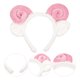 thumbnail image 3 of EeaseMX Shofar rosa Aros para el cabello Diadema decorativa Adorables Ovejas Cuerno Bandas para el cabello Orejas de oveja lindas Aros para la cabeza Favores de fiesta Suministros Decoraciones, 3 of 8