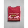 thumbnail image 3 of Merry Christmas Deer Graphic Sweatshirt Women -Image by Shutterstock, Female 5X-Large, 3 of 4