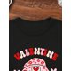 thumbnail image 4 of Chicfull Girls' Valentine's Day Love Heart Print T-Shirt - Casual & Stylish, Breathable - Perfect for Spring/Summer, 4 of 6