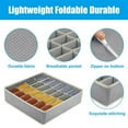 thumbnail image 3 of Underwear Sock Drawer Organizer, 24 Cells Foldable Closet Storage Boxes Organizer Divider for Clothes, Socks, Lingerie,Ties, 3 of 4