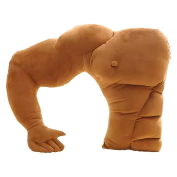 Muscle Man Pillow Body Pillow Hugging Cushion for Bed Sofa Comfortable Soft Decorative for Men Women, Christmas Decor