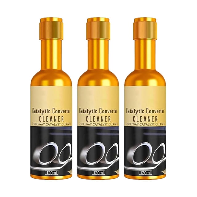 Catalytic Converter Cleaner, Fuel System Treatment Additive for Gas and Diesel Engines, Boost up Catalytic Convertor Cleaner, Helps Restore Performance & Reduce Emissions, 3pc