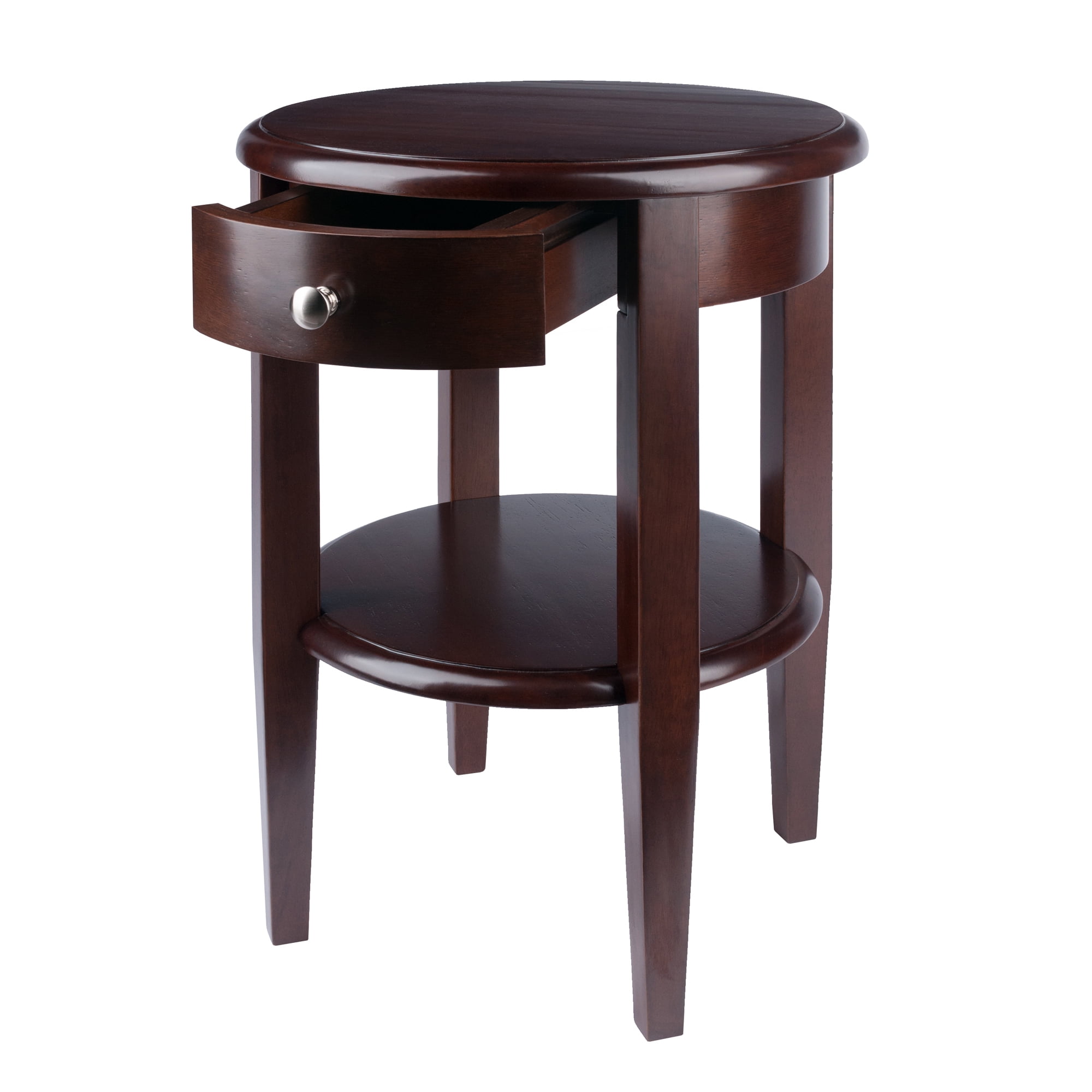Winsome Concord Accent End Table, Walnut Finish