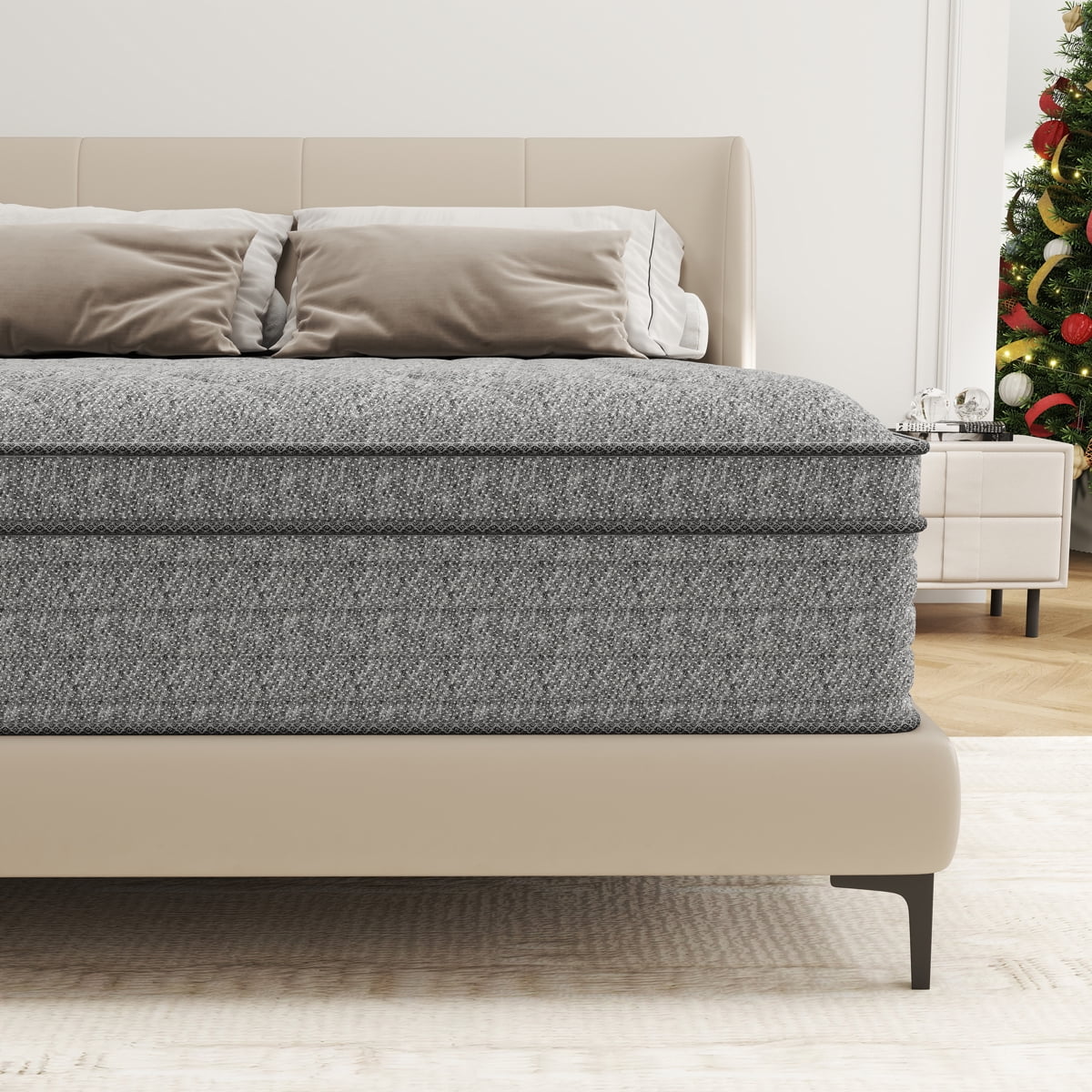 AMENDPATURE 12 inch Twin Hybrid Mattress,Memory Foam & Spring，Medium Comfort in a Box,Adult