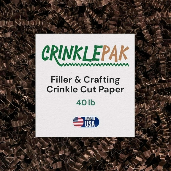 40 LB Chocolate Crinkle Cut Shred