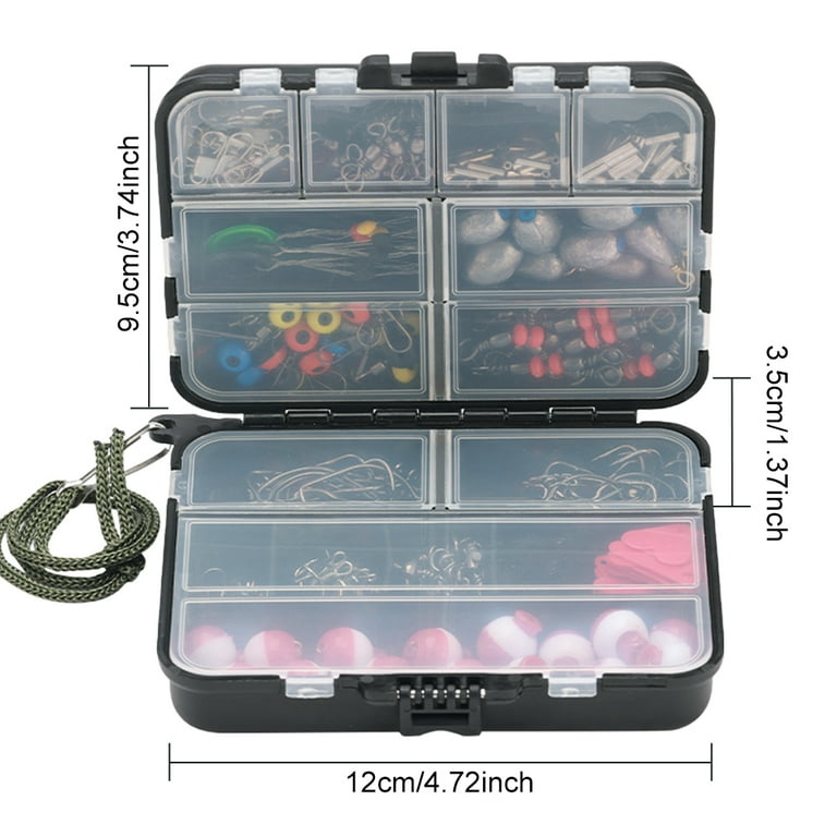 Jercoda 264pcs Fishing Lure Kit with Tackle Box, Multiple Fishing Accessories Kit with Hooks Sinkers Swivels - Walmart.com Jercoda 264pcs Fishing Lure Kit with Tackle Box, Multiple Fishing Accessories Kit with Hooks Sinkers Swivels - Walmart.com